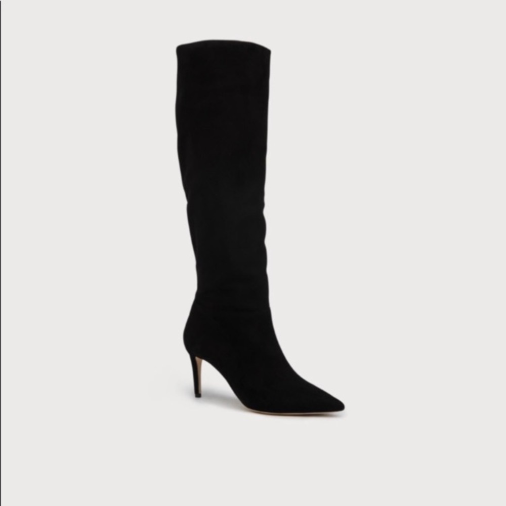 New LK Bennett Suede Black Boots